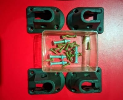 Picture of Portable Foldable Laptop Table Leg Brackets Set – Heavy Duty Connector Hardware for DIY Laptop Desk, Study Table, Workstation & Space Saving Furniture 