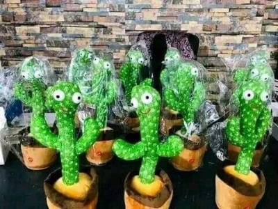 Picture of Dancing Cactus Singing Interactive Toy for Kids | Educational Musical Learning Plush Toy | Talking & Dancing Cactus Toy with Songs & Light Green