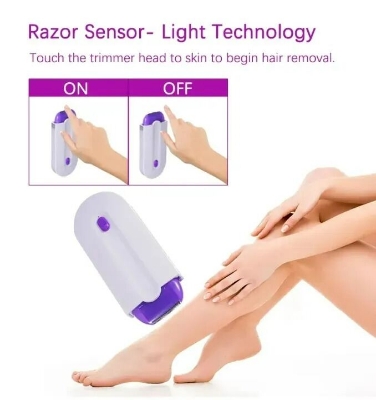 Picture of Finishing Touch Yes Instant Pain Free Hair Remover – Portable Electric Facial Hair Remover for Women Safe Gentle Precision Trimmer for Smooth Skin Care White