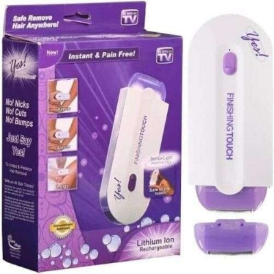 Picture of Finishing Touch Yes Instant Pain Free Hair Remover – Portable Electric Facial Hair Remover for Women Safe Gentle Precision Trimmer for Smooth Skin Care White