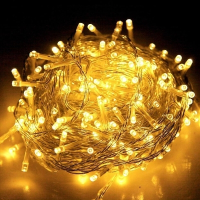 Picture of Golden Glow Fairy String Lights – Warm White LED Decorative Lights for Bedroom, Living Room, Wedding, Party, Festival, Wall & Home Decoration Gold