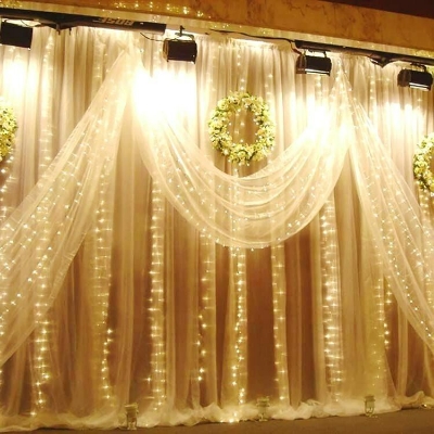 Picture of Golden Glow Fairy String Lights – Warm White LED Decorative Lights for Bedroom, Living Room, Wedding, Party, Festival, Wall & Home Decoration Gold