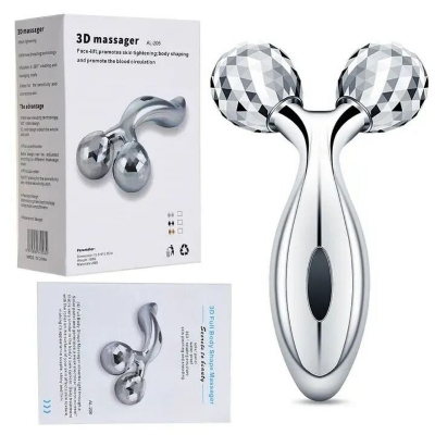 Picture of Y Shaped 3D Body Massage Roller Face Lift Massager – Manual Massage Tool for Body Neck Arm Leg Relaxation and Daily Skin Care Use Multicolor