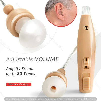 Picture of Ultra Sound Amplifier Rechargeable BTE Hearing Aid – 30X Sound Amplification with Charging Station | Adjustable Volume Hearing Device Multicolor