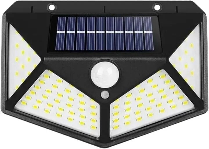 Picture of 100 LED Solar Motion Sensor Security Light – IP65 Waterproof Outdoor Wall Lamp for Garden, Patio, Yard, Garage, Pathway, Fence & Home Security Lighting Black