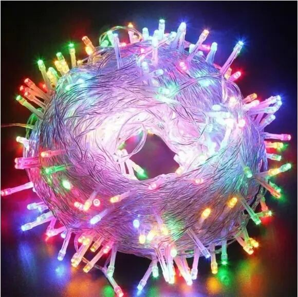 Picture of 20 LED Multicolour Fairy String Lights Color Changing Decorative LED String Lights for Room Bedroom Curtain Wedding Party Festival Indoor Outdoor Home Decoration RGB Fairy Lights Ambient Lighting 20- LED Multicolor