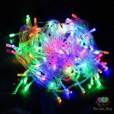 Picture of 20 LED Multicolour Fairy String Lights Color Changing Decorative LED String Lights for Room Bedroom Curtain Wedding Party Festival Indoor Outdoor Home Decoration RGB Fairy Lights Ambient Lighting 20- LED Multicolor