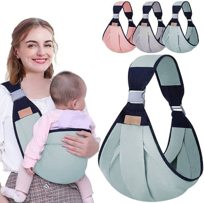 Picture of Baby Carrier Bag Lightweight Adjustable Front and Back Carry Baby Holder for Newborn to 3 Years Old Comfortable Breathable Infant Carrier for Travel Walking Hiking Daily Use Safety Baby Sling Carrier Multicolor