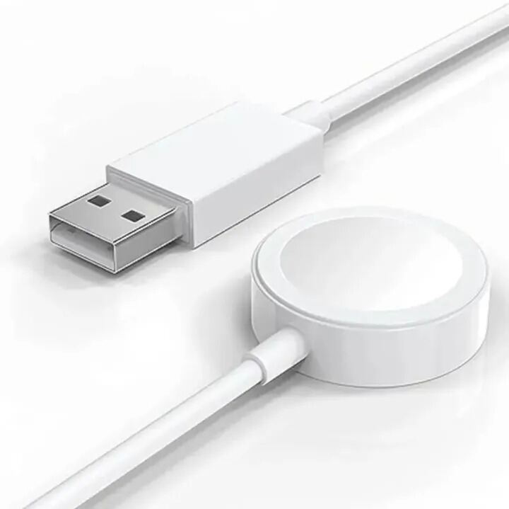 Picture of Magnetic Wireless Smart Watch Charger – Fast Charging Dock Station for Smart Watches, Compact Portable USB Charging Cable for Convenient Daily Use White