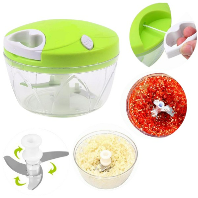 Picture of Belscoop Manual Chopper – Portable Hand Pull Food Chopper for Garlic, Onion, Vegetables & Fruits 