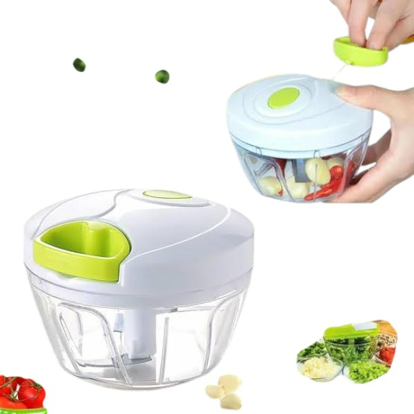 Picture of Belscoop Manual Chopper – Portable Hand Pull Food Chopper for Garlic, Onion, Vegetables & Fruits 