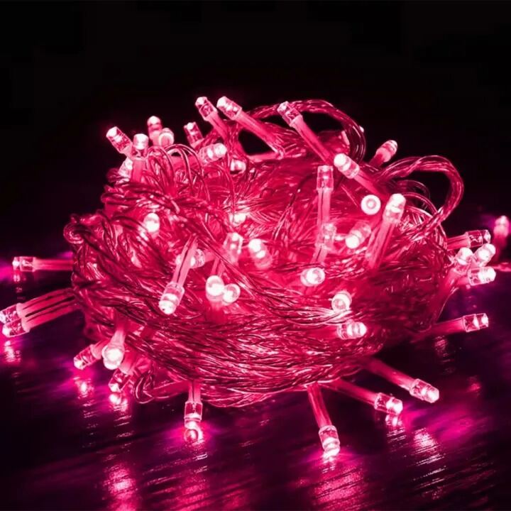 Picture of Decorative Green and Pink Fairy Lights LED String Light – Romantic Room Decoration Lights for Bedroom Wall Party Wedding Festival Home Decor 