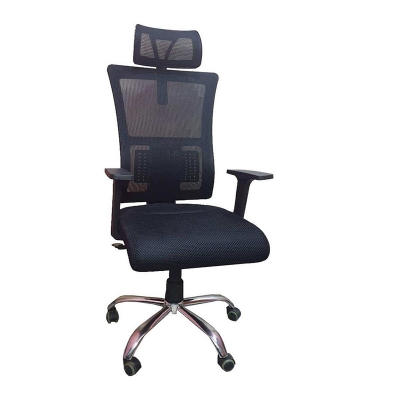 Picture of (JZ-OF-117) Corporate officer/Manager/CEO Level chair with headrest for corporate office Black