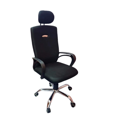 Picture of (JZ-OF-127) CZ SS Stiker chair with headrest for office to home Black