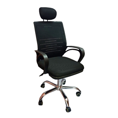 Picture of (JZ-OF-128) Cool 7k Mesh chair with headrest for office to home Black