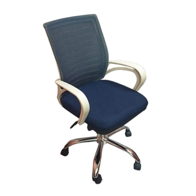 Picture of (Jz-Of138) White Pp Plastic Cool Design Series 333 Home To Office Chair Navy Blue
