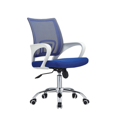 Picture of (JZ-OF36) Beautiful blue mesh with white back&arm rest chair for office Blue