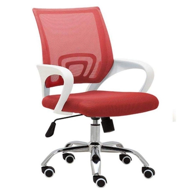 Picture of (JZ-OF38) Exclusive nexgen white back&arm rest chair Red