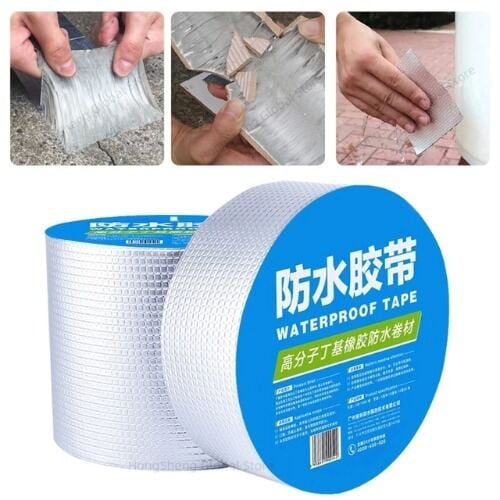 Picture of Flex High-Density Waterproof Butyl Sealing Tape | Strong Adhesive Leak Proof Repair Tape for Roof, Pipe, Kitchen, Bathroom & Home Use Multicolor