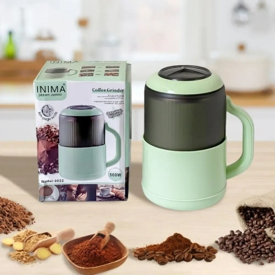 Picture of INIMA Multi-functional Stainless Steel Electric Mini Grinder 1500W | 12 Blade Powerful Motor Spice Grinder & Blender Machine | 750ml Capacity Multicolor