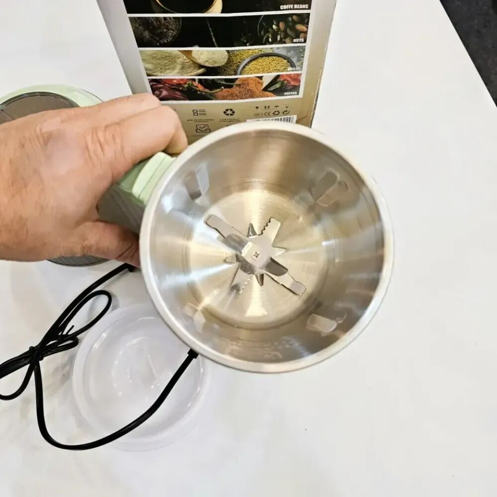 Picture of INIMA Multi-functional Stainless Steel Electric Mini Grinder 1500W | 12 Blade Powerful Motor Spice Grinder & Blender Machine | 750ml Capacity Multicolor