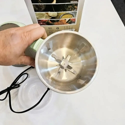 Picture of INIMA Multi-functional Stainless Steel Electric Mini Grinder 1500W | 12 Blade Powerful Motor Spice Grinder & Blender Machine | 750ml Capacity Multicolor