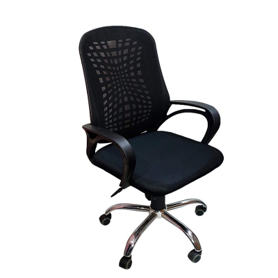 Picture of (JZ-OF-100) Strong build spider design mesh chair for office Black