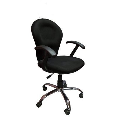 Picture of (JZ-OF-107) Small Area/Work Station Executive chair with strong armrest Black