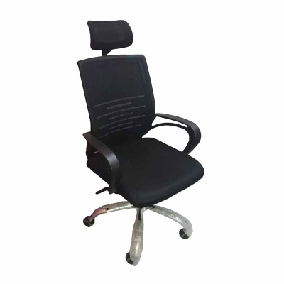 Picture of (JZ-OF-118) Corporate officer/Manager/CEO Level chair with headrest for corporate office Black