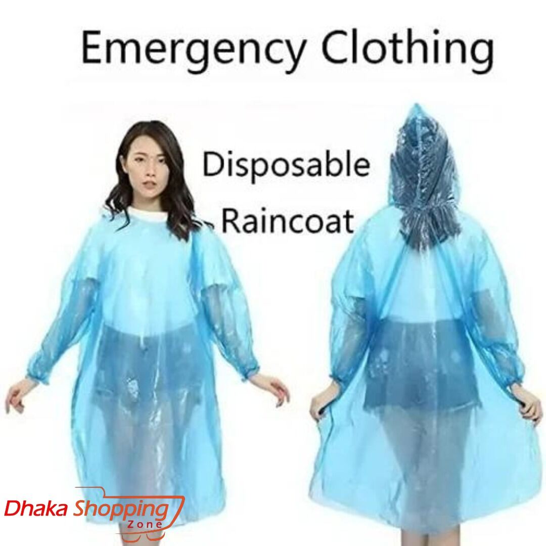 Picture of Pocket Size Rain Coat Card Waterproof Raincoat – Foldable Wallet Size Emergency Rain Wear for Men Women Unisex Travel Outdoor Use Multicolor