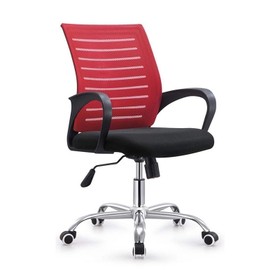 Picture of (Jz-Of13) Executive Chair (Back-Red & Seat Black) - Chair Multicolor