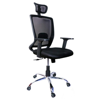 Picture of (JZ-OF23 ) Stylish 365 days relaxable highback mesh chair Black