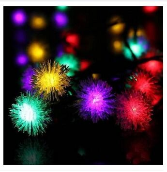 Picture of Kodom Flower Balls Decorative Light String Multicolor LED Fairy Light for Room Decoration Wedding Party Home Festival Indoor Decorative Lighting Multicolor