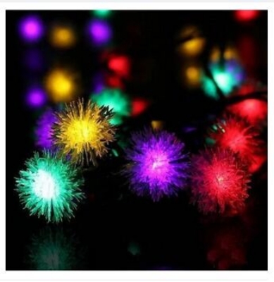 Picture of Kodom Flower Balls Decorative Light String Multicolor LED Fairy Light for Room Decoration Wedding Party Home Festival Indoor Decorative Lighting Multicolor