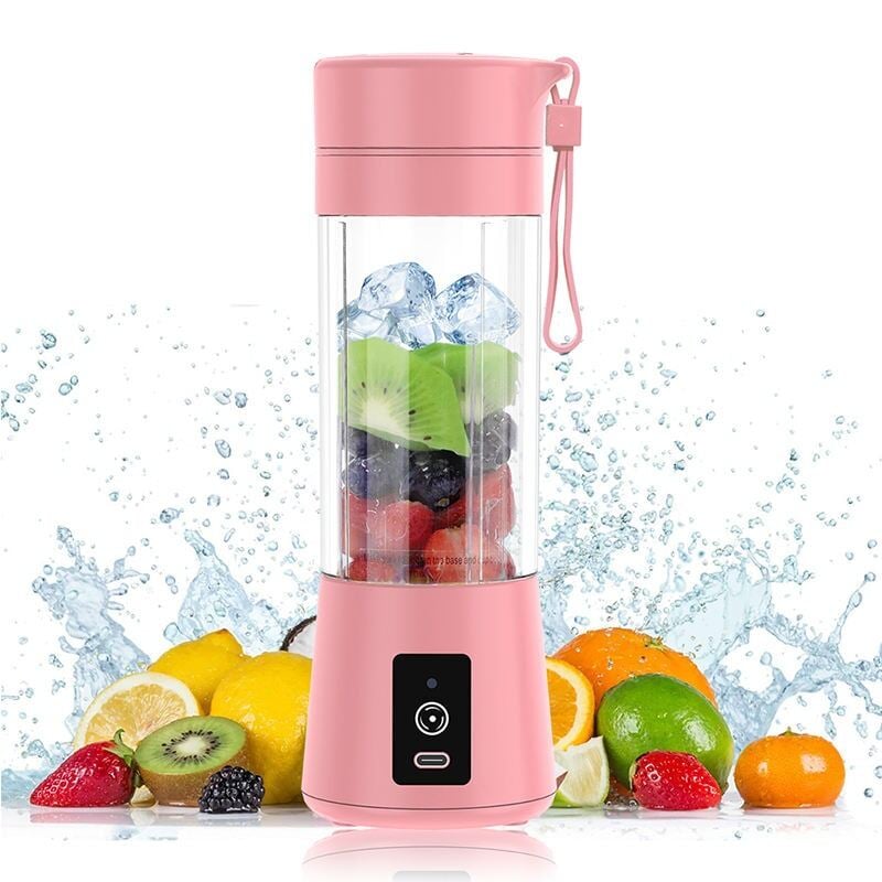 Picture of Portable Electric Blender 380ML USB Rechargeable – Smart Fruit Juicer Vegetable Juice Mixer Food Processor Cup for Home Office Travel Use Multicolor