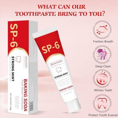 Picture of SP-6 Probiotic Ultra Whitening Toothpaste – Advanced Brightening Formula for Fresh Breath, Daily Oral Care, Deep Teeth Cleaning & Enamel Protection 