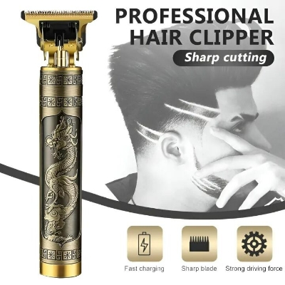 Picture of Vintage T9 Trimmer Hair Cutting Machine – Cordless Rechargeable Beard and Hair Trimmer with Precision Blade Professional Grooming Kit for Men 