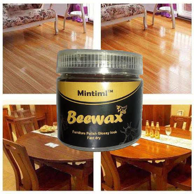 Picture of Beewax Wood Polish for Furniture & Leather Products | Natural Beeswax Wood Care & Protection Wax Multicolor