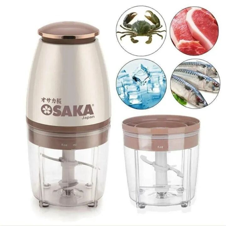 Picture of OSAKA Multi-Purpose Blender Japan Meat Grinder 750ml Bottom Grinder – Super Fast Fruit Blender Meat Mincer Spice Grinder Machine for Kitchen Home Use 