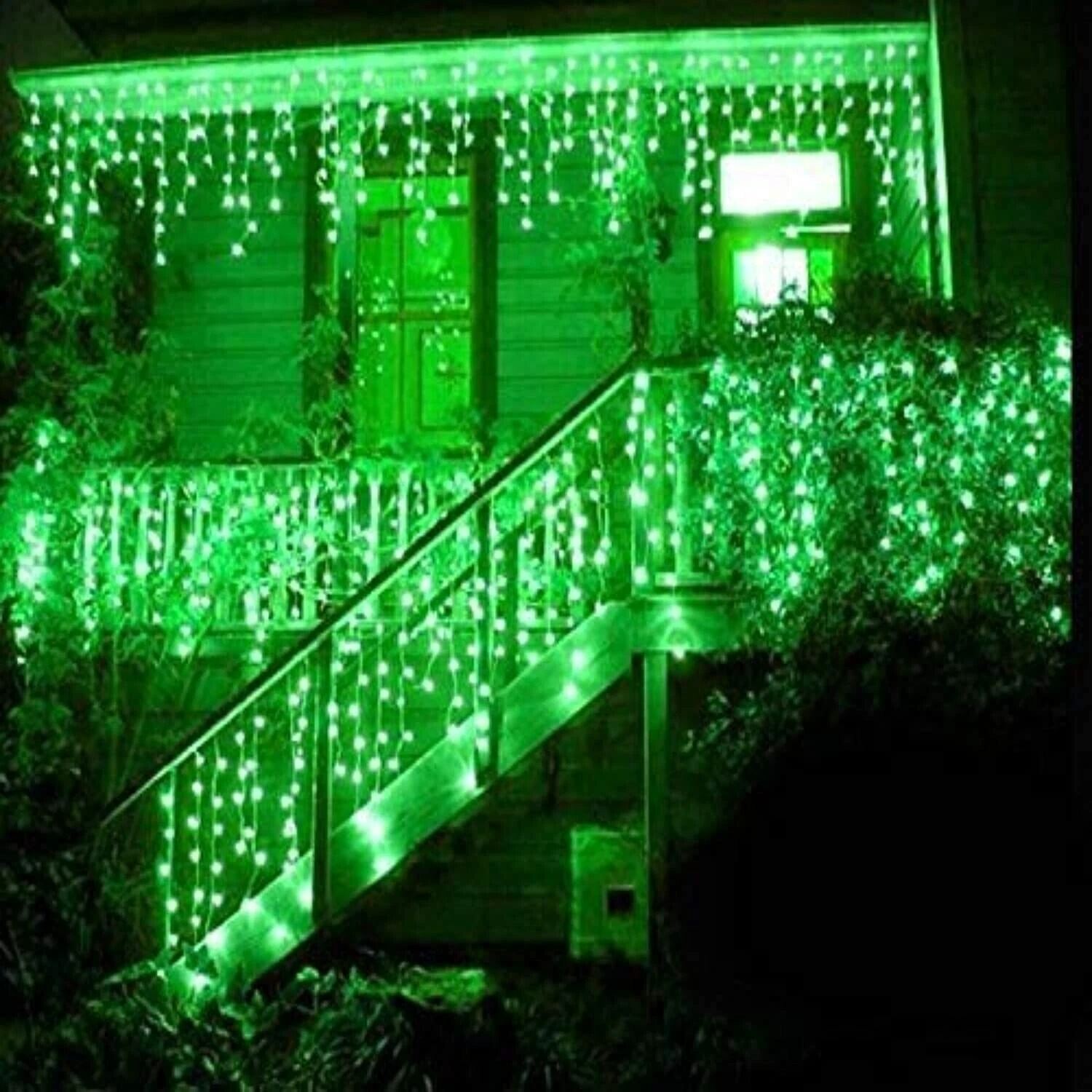 Picture of 30 Feet Pink & Green Fairy String Lights with 80 LEDs – Transparent Wire Decorative Curtain Light for Bedroom, Wedding, Party, Festival, Home & Indoor Decoration with 8 Lighting Modes & Remote Control 