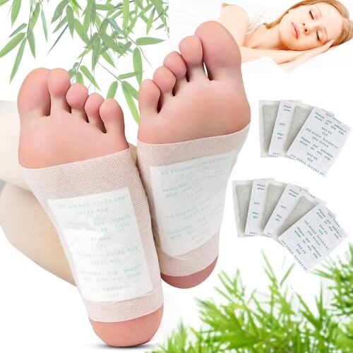 Picture of KINOKI Herbal Detox Foot Pads (10 Pcs) – Overnight Foot Care Patches for Relaxation, Comfortable Night Use & Daily Wellness Support Multicolor