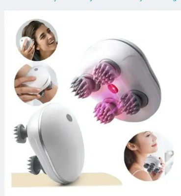 Picture of Smart Scalp Massager with Red Light Therapy Rechargeable Hair Scalp Care Device – Electric Head Massager for Scalp Relaxation Stress Relief and Daily Hair Care by Sparkon White