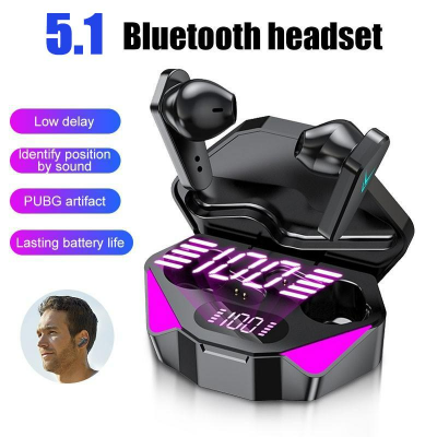 Picture of X15 TWS Wireless Bluetooth Earbuds – LED Display Gaming Headset with Mic | Noise Cancelling, HiFi Stereo Sound, Rechargeable Earphones for Android & iPhone Multicolor