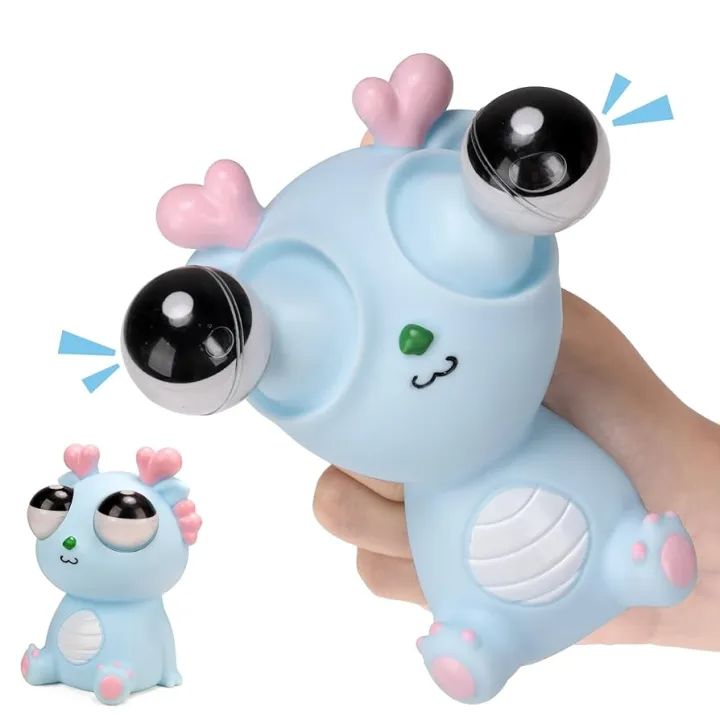 Picture of Eye Popping Dragon Stress Relief Toy | Funny Squeeze Dragon Fidget Toy for Stress Relief & Sensory Play 