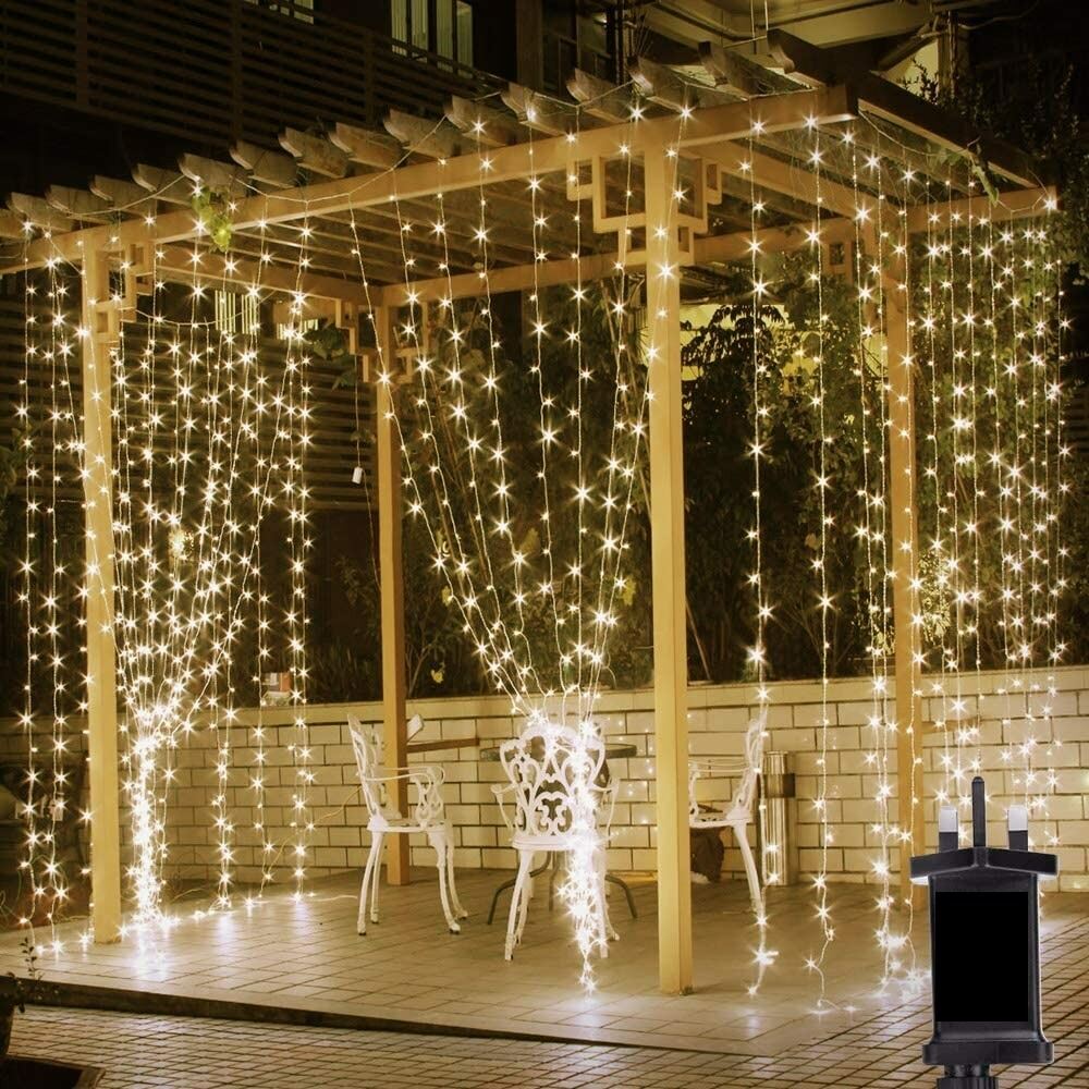Picture of Golden Colour Fairy String Lights 30 Feet Warm White LED Decorative String Lights for Room Bedroom Curtain Wedding Party Festival Indoor Outdoor Home Decoration Ambient Lighting Fairy Lights Gold