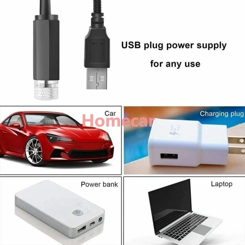 Picture of USB Star Night Light Projector Romantic Galaxy Car Roof Light Mini LED Atmosphere Lamp 2 in 1 USB Star Lights Laser Projection Night Light for Car Interior Roof Ceiling Bedroom Party Decoration Ambient Lighting Multicolor