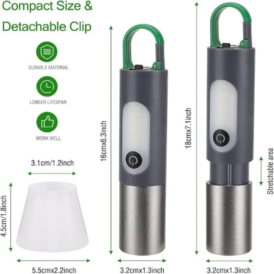 Picture of Digital Thunder Torch Pro Zoom Light | USB-C Rechargeable High Power LED Flashlight Multicolor