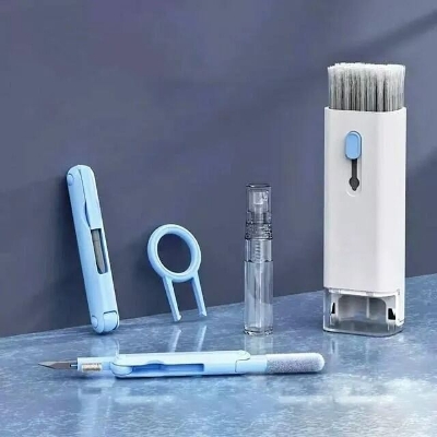 Picture of 7 in 1 Electronic Cleaning Brush Kit – Multifunction Keyboard Cleaner with 3 in 1 Cleaning Pen for AirPods Earphones Laptop Phone PC Monitor Digital Device Cleaning Tool 