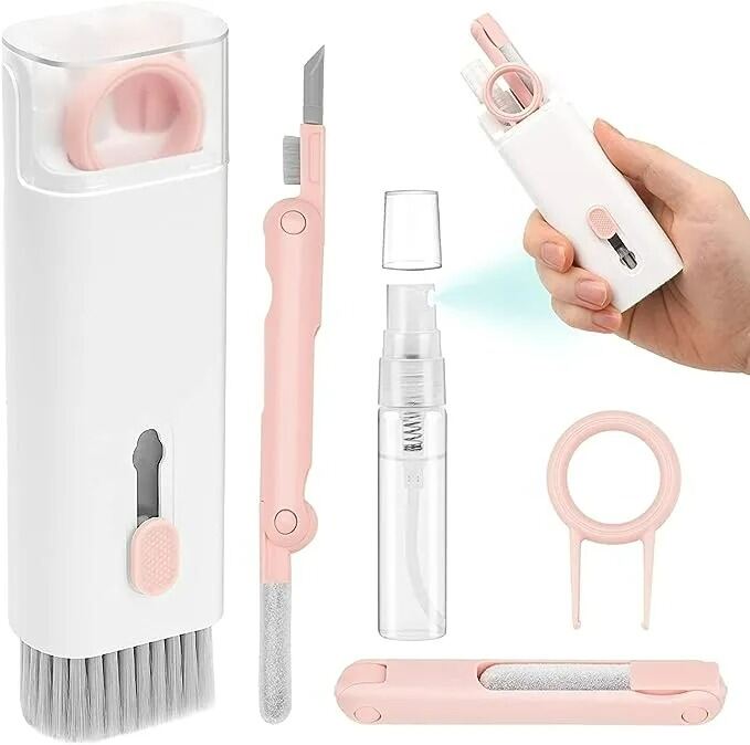 Picture of 7 in 1 Electronic Cleaning Brush Kit – Multifunction Keyboard Cleaner with 3 in 1 Cleaning Pen for AirPods Earphones Laptop Phone PC Monitor Digital Device Cleaning Tool 