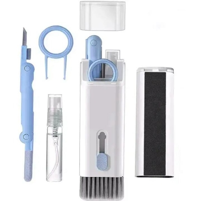 Picture of 7 in 1 Electronic Cleaning Brush Kit – Multifunction Keyboard Cleaner with 3 in 1 Cleaning Pen for AirPods Earphones Laptop Phone PC Monitor Digital Device Cleaning Tool 